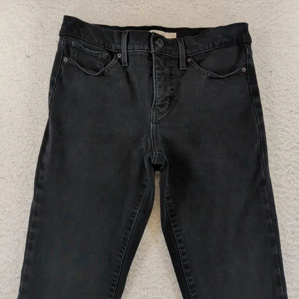 Levis Premium 311 Shaping Skinny Jeans Womens 26 Black Mid Rise Denim 19626-0098 - Image 7