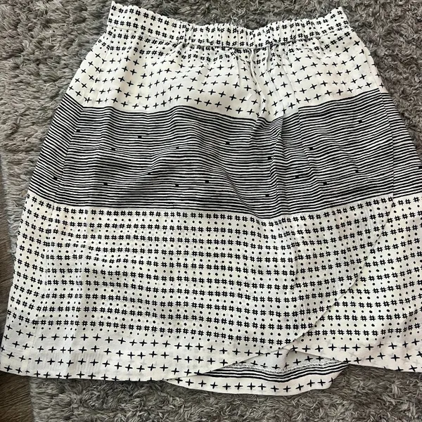 Madewell Mix Print Tulip silk Skirt size XS‎ - Image 5