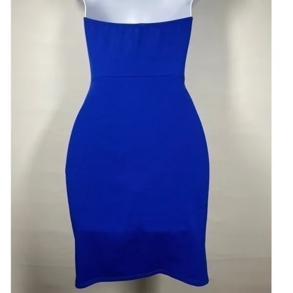 Steps New York Royal blue strapless dress - Image 3