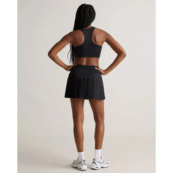Quince Black Court Sport Pleated Tennis Mini Skirt - Image 3
