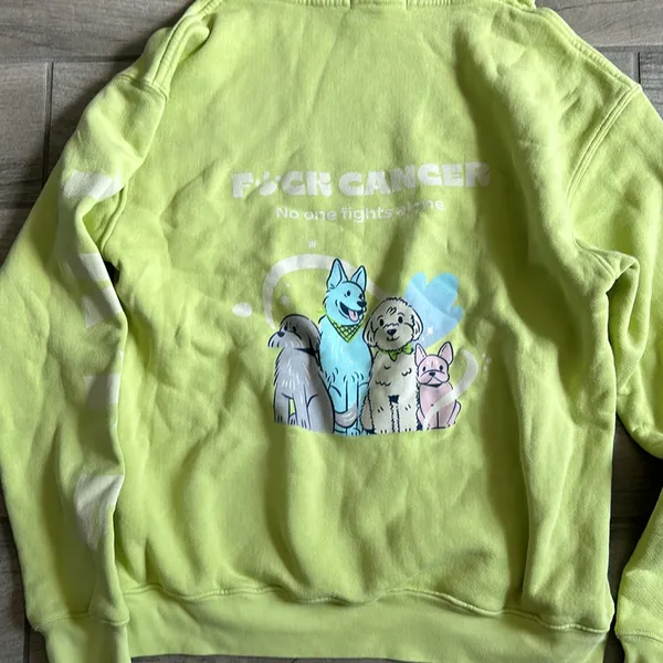 Tate and Taylor f#ck cancer hoodie - Image 6