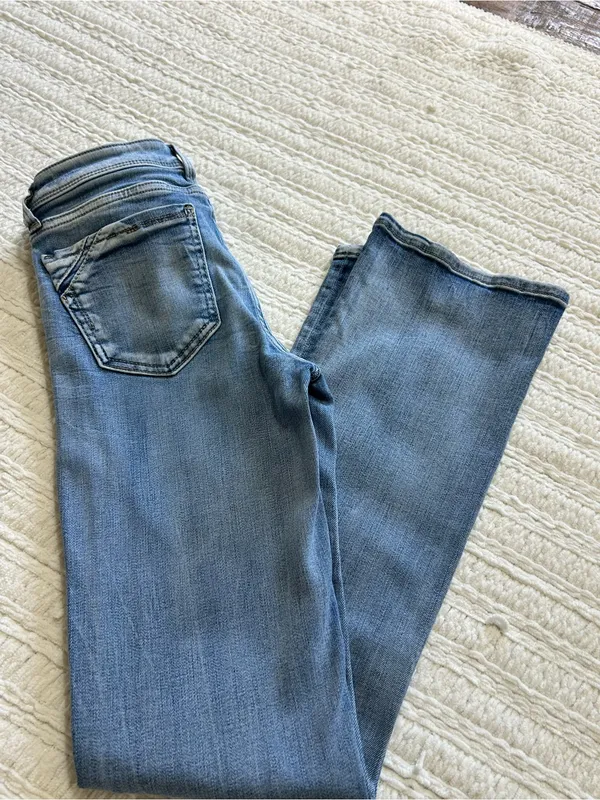 Buckle Light Blue Boot Cut Jeans Size 23 - Image 3