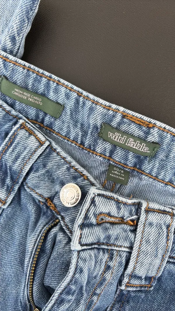 Wild Fable Jeans High-Rise Cargo - Image 2