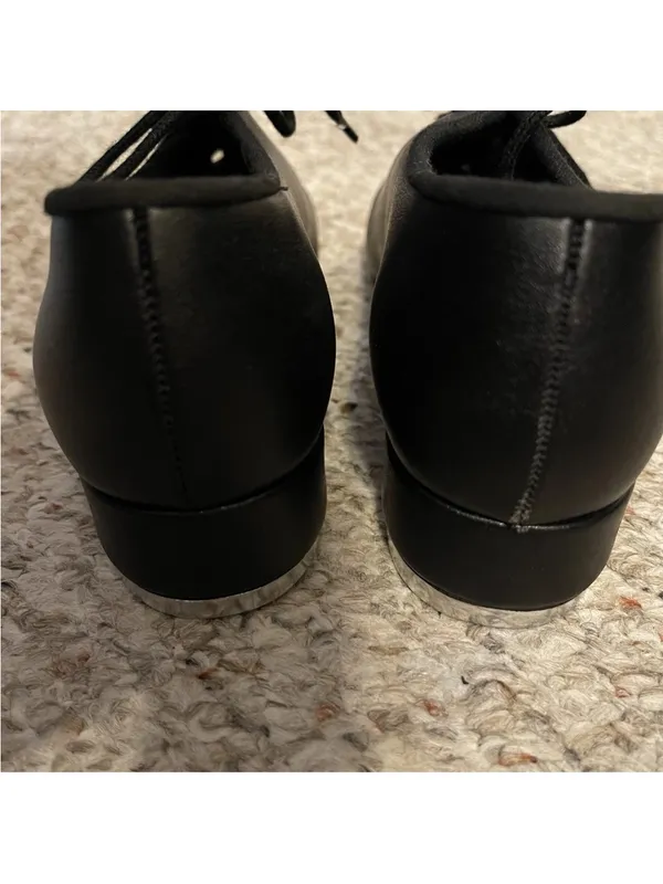 Source Unknown Leo Jazz Tap Lace Up Oxford Black Size 7 1/2 - Image 5