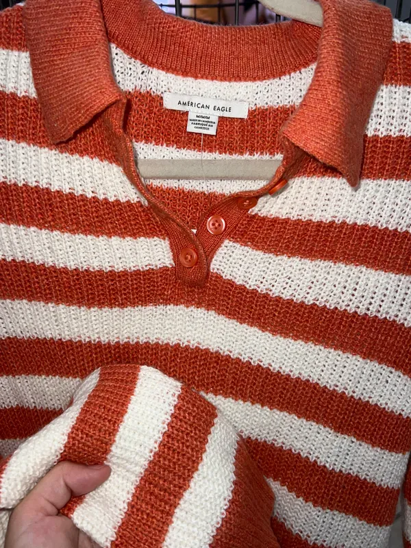 Aerie Long Sleeve Collared Sweater - Image 2