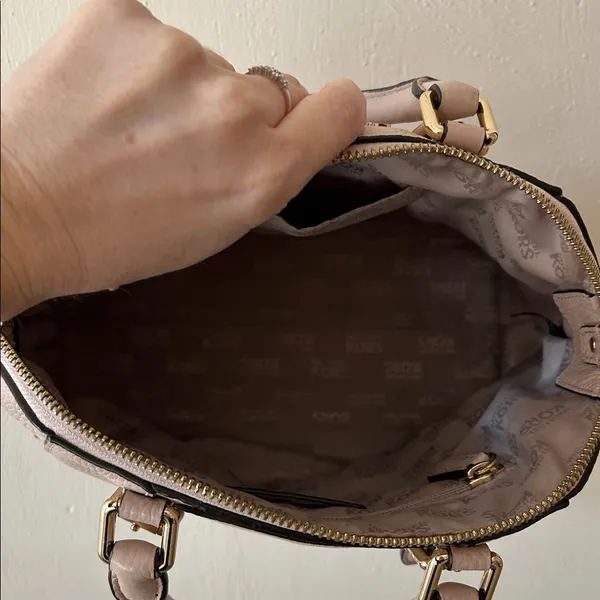 Michael Kors Blush Leather Satchel - Image 4