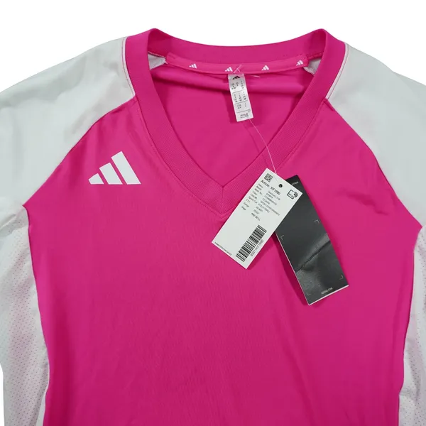 Adidas Quickset Volleyball Jersey Pink White Long Sleeve Women's Size Small‎ NEW - Image 3