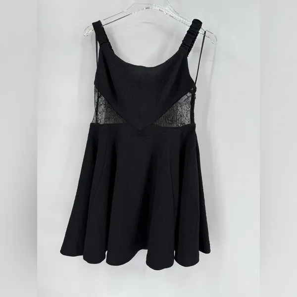 Free People Brooklyn Mini Dress‎ in Black size medium NWT - Image 6