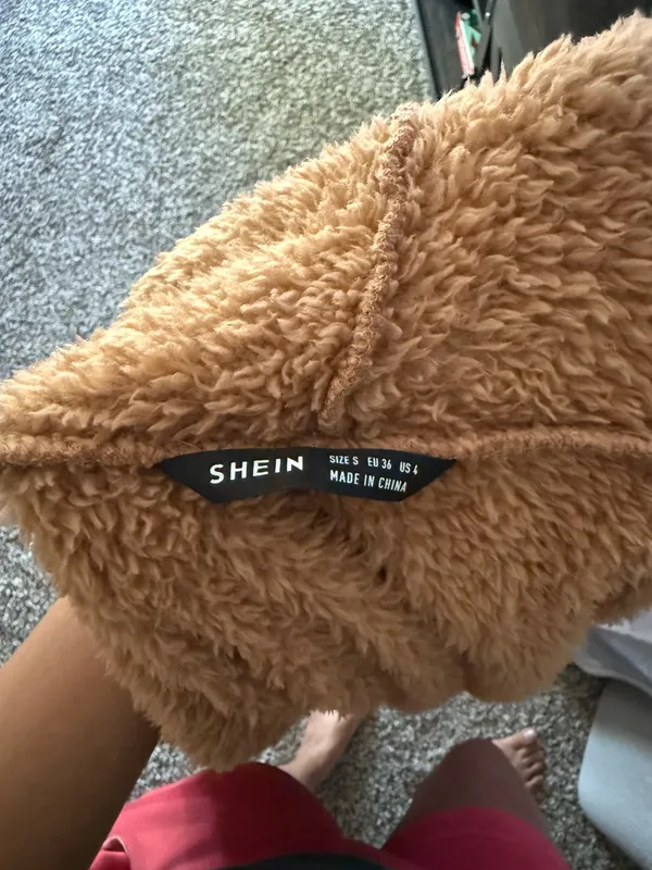 SheIn Fleece Cardigan Jacket - Image 3