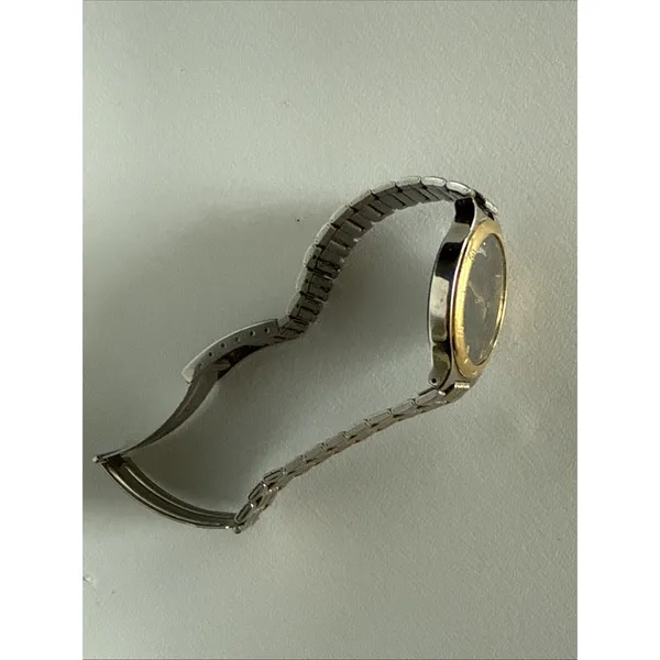 Vintage PULSAR V544-7A10 Two-Tone Quartz Analog Men's Watch Need Battery - Image 4