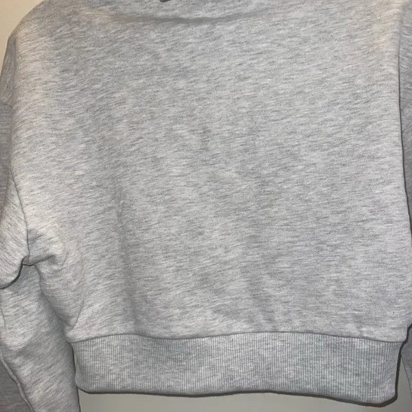 WeWoreWhat‎ Light Heather Gray Oversized Cropped Hoodie - Image 3