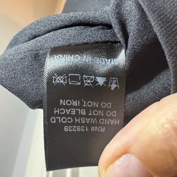 Do+Be NWT One Shoulder Mini Black Dress Puff Sleeve,‎ L - Image 11
