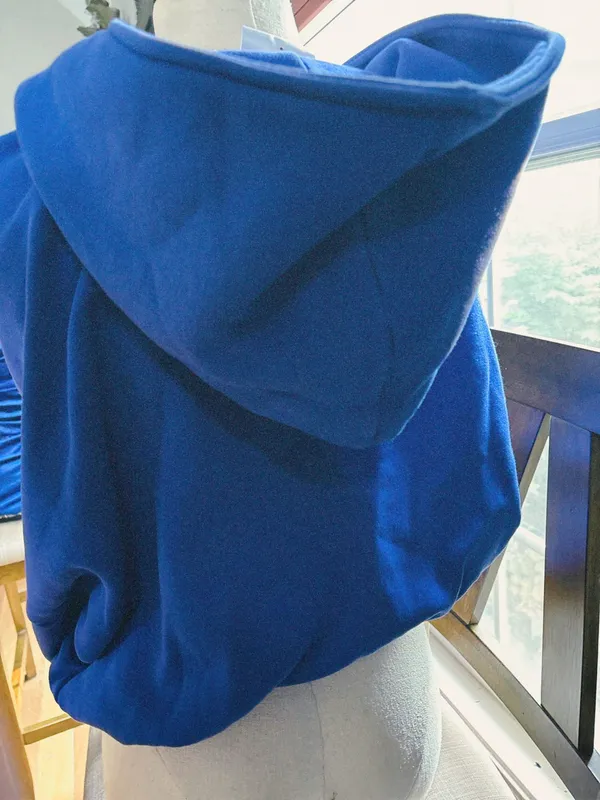 Blogilates size S Blue Full-Zip Hoodie - Image 2
