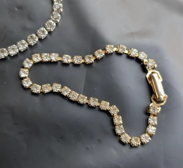 Elegant Gold and Silver Tennis Bracelets - Image 3