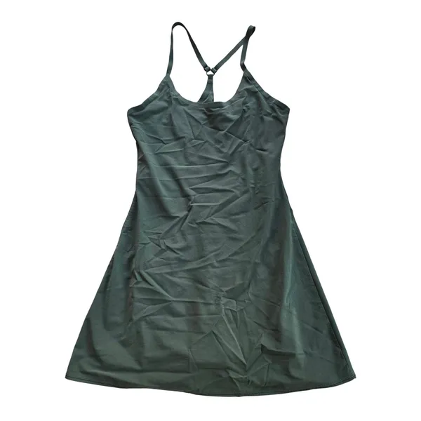 Outdoor Voices‎ Exercise Dress Forest Green Racerback Built-in Shorts Pockets XS - Image 4