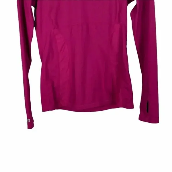 ✨ Lucy Women's Long Sleeve Athletic T-Shirt Pink Round Neck Tee Thumbhole✨ - Image 5