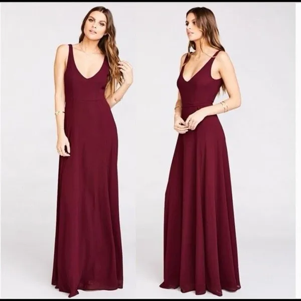 ✨Show Me Your Mumu Burgundy Jenn Maxi Sz Medium Dress✨ - Image 2