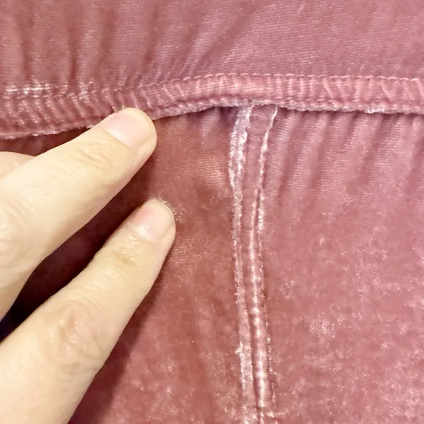 FREE PEOPLE x CP SHADES Cara Velvet Button Down‎ Shirt in Pink size Small - Image 6