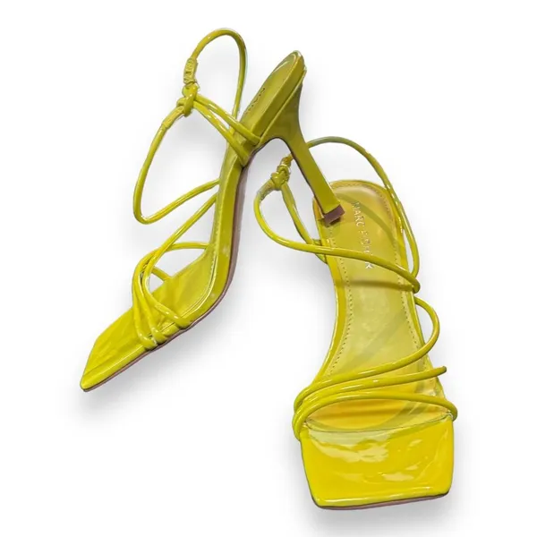 Marc Fisher Dareta Pump‎ Sandal Women's Yellow Sandal Sz 6 - Image 5
