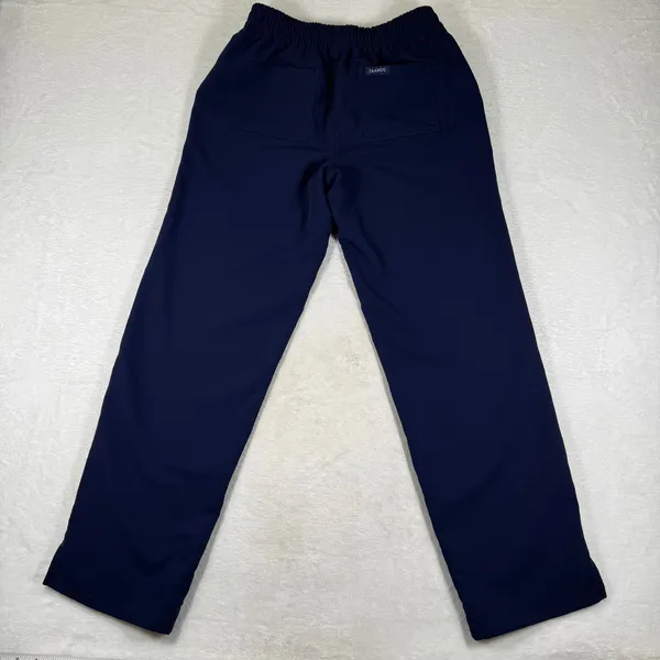Jaanuu Blue Straight Leg Scrub Pants Small Elastic Waist Performance Stretch - Image 11
