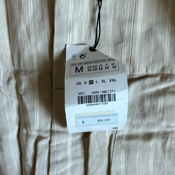 Zara wide leg stripe pants - Image 3
