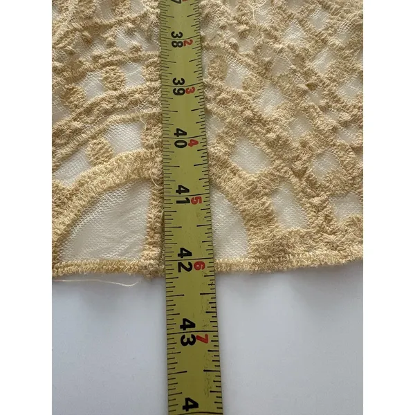 Rebellion Again Lace Duster Small Creamy Yellow Sheer Kimono Romantic Coquette * - Image 9