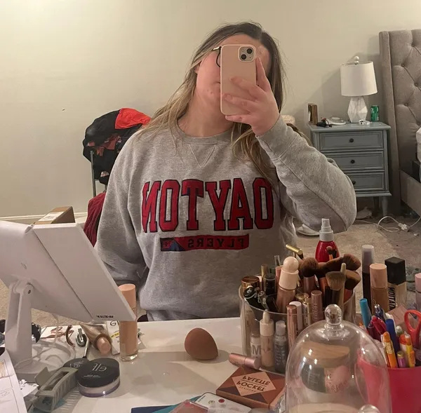 University Of Dayton Gray Crewneck - Image 2