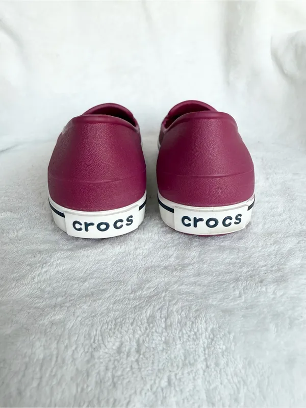 Crocs Womens Crocs Flats Pink Purple Ballet Shoes Hospital Size 6 - Image 5