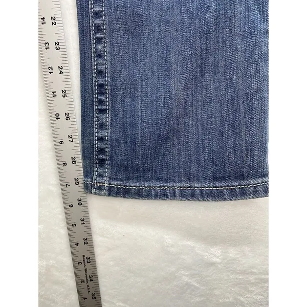 Miss Me Jeans Womens Size 27 boot cut blue Denim zippered rhinestone‎ Pockets - Image 6