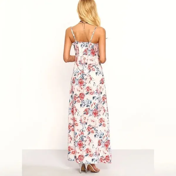 ✨Flower Print Cross Wrap Asymmetric Cami Dress ✨ - Image 2