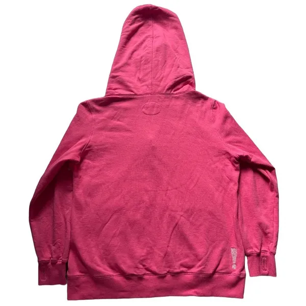 THUMB UNITED 4X Pink Full Zip Heavy Hoodie Oversized Cowl Neck Sweatshirt Jacket - Image 8