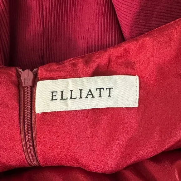 Elliatt Unwrapped‎ Bow Halter Dress Small Backless Sleeveless Party Cocktail Red - Image 11