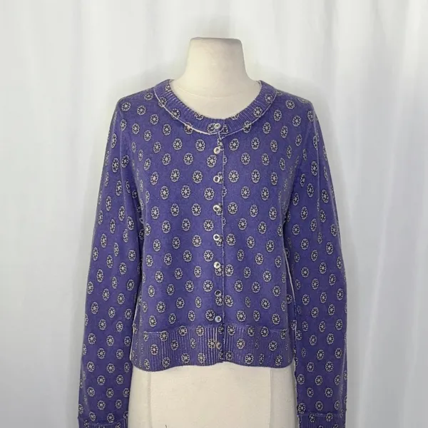 NWT!! FREE PEOPLE Nocturnal Patterned Cardigan Sweater Cardi‎ Floral Large - Image 3