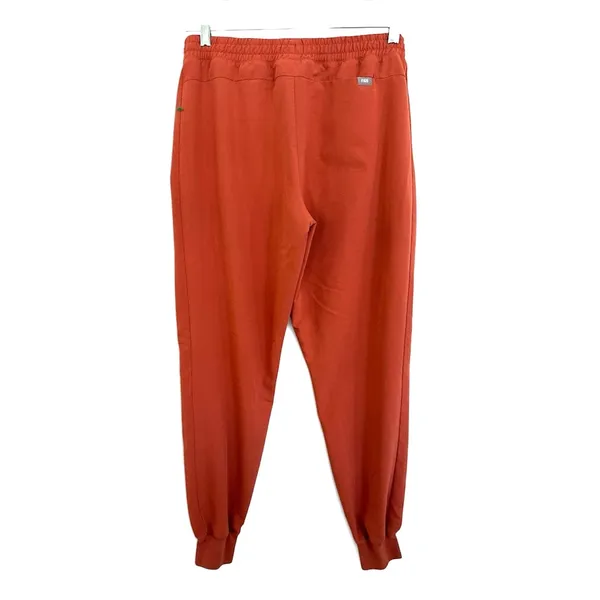 FIGS Mari Skinny Joggers Scrub Pant Terracotta Pink Drawstring size medium - Image 3