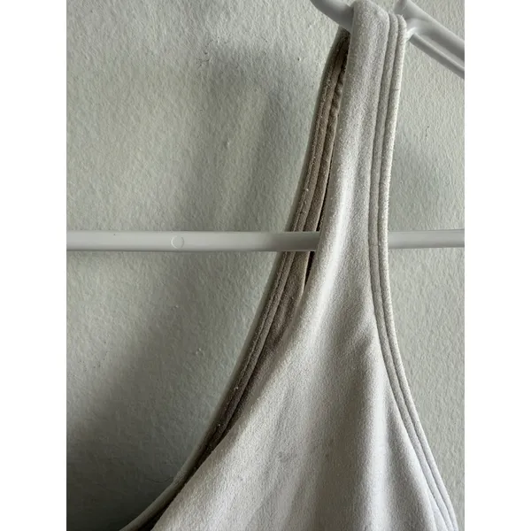 Lululemon Align Tank Top White Nulu Cropped Yoga Bra 8 LW1CRTS - Image 6