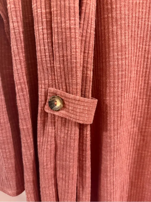 CURE. Ribbed Open Front Cardigan Size L - Image 2