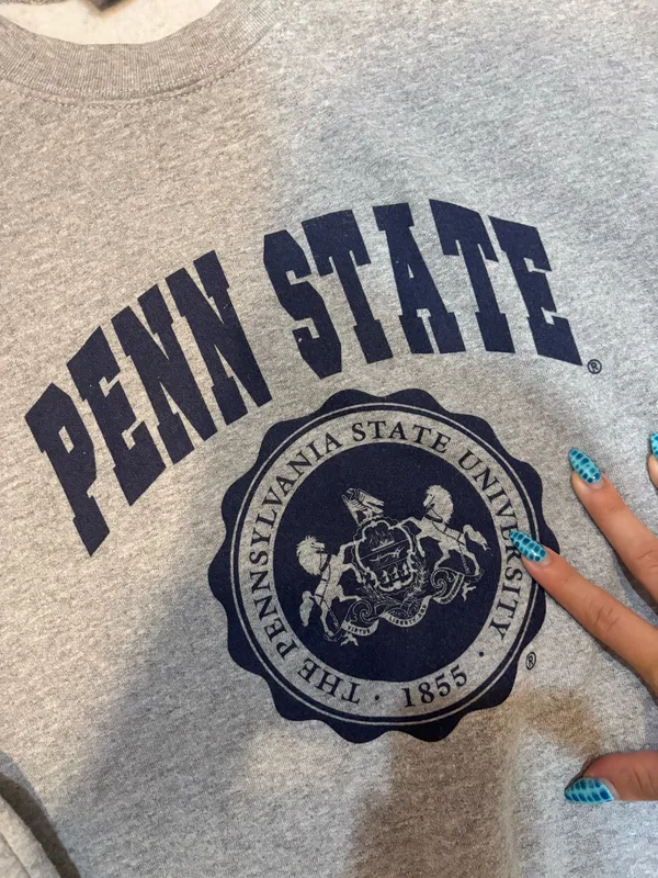 Grey Penn State Crewneck - Image 2
