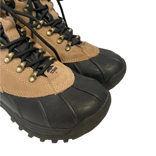 Totes‎ Liby High Top Lace Winter Boots Sz 8 Tan - Image 4
