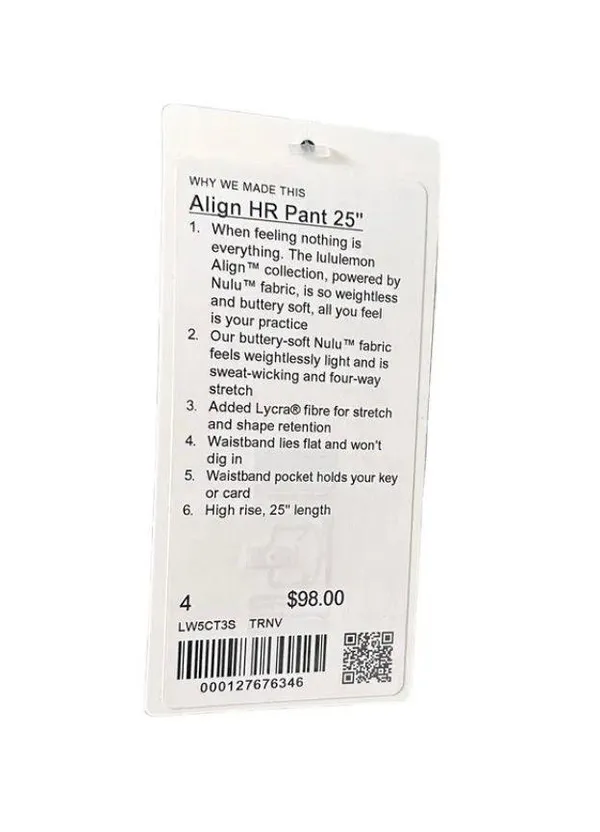Lululemon Align Size 4 High-Rise Pant 25" True Navy - Image 5