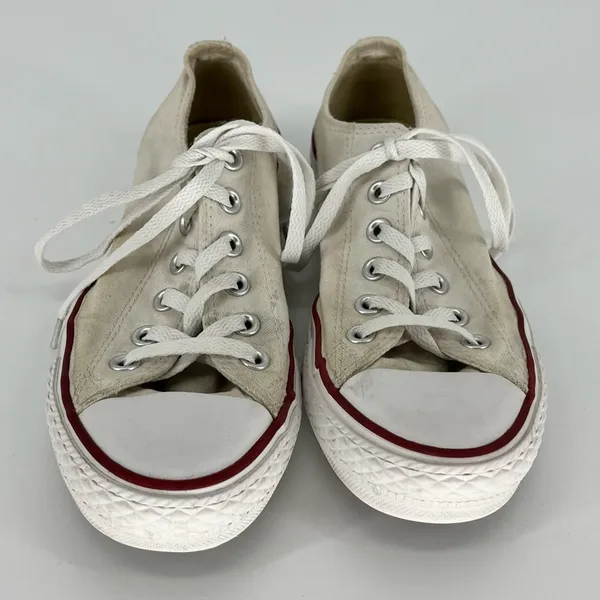 Converse‎ Chuck Taylor All Star Lace Up Sneakers Off White Size 5 - Image 2