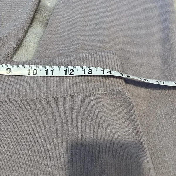 Sioni Sweater Pants Size M Wide Leg Pull On Lounge Leisure Quiet Luxury Neutral - Image 5