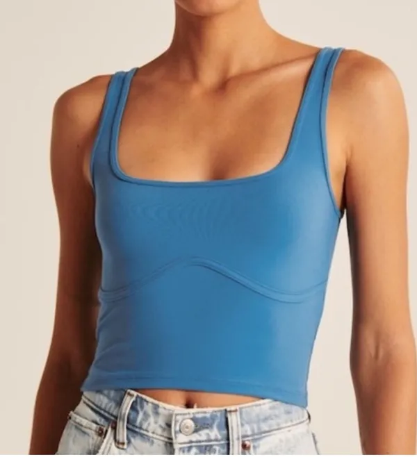 Abercrombie Seamless Fabric Corset Square Neck Tank - Image 2