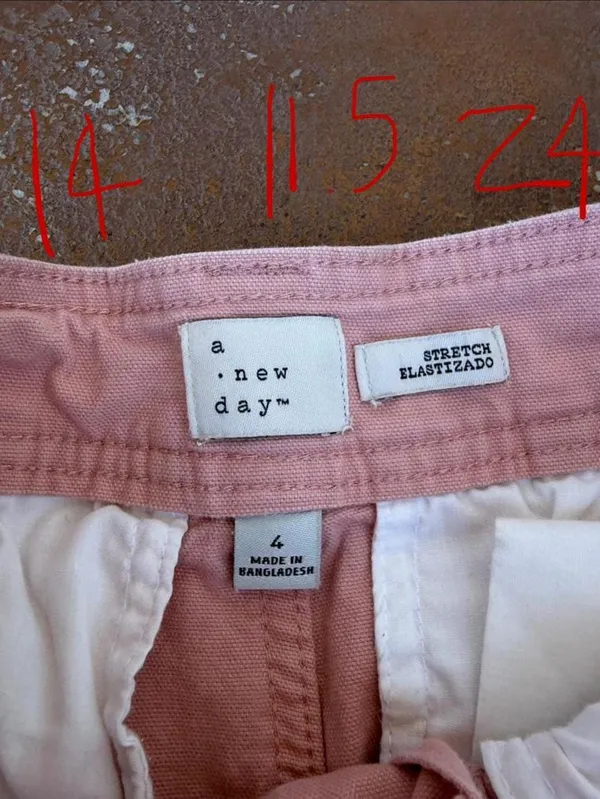 A New Day pink wide leg cropped until it’s pants sz 4 #wideleg #preppy #momcore #spring - Image 6