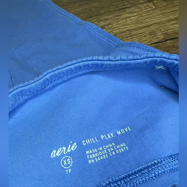 Aerie Blue Ribbed Pocket Legging XS - Image 2