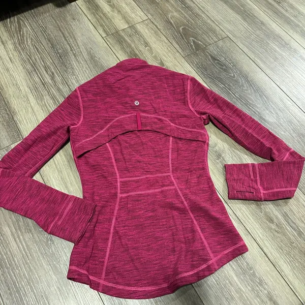Lululemon pink Define Diamond Jacquard‎ Berry Rumble Jew Magenta jacket size 4 - Image 6