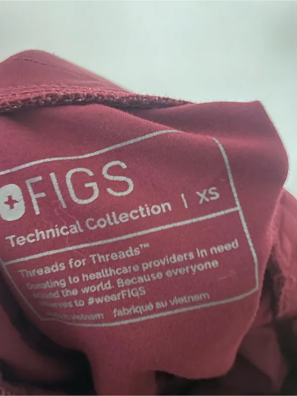Figs Zamora Joggers Pants in Burgundy Size XS - Image 3