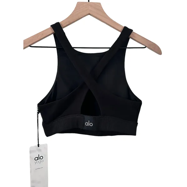 ALO YOGA Alosoft Iconic 90's Bra - Black XS NWT ( SOLD OUT) - Image 5
