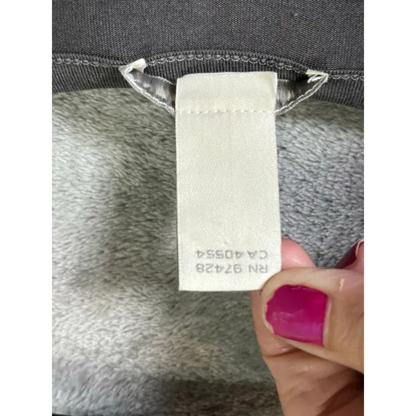 White + Warren Soft VNeck Tank Dress Flint Gray Sleeveless Jersey Knit Small New - Image 6
