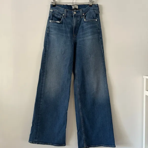 Citizens of Humanity Loli Mid Rise Wide Leg Denim Jeans Size 26 - Image 4