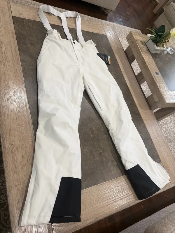 HOTIAN Women's Winter Ski Trousers, White - Image 5